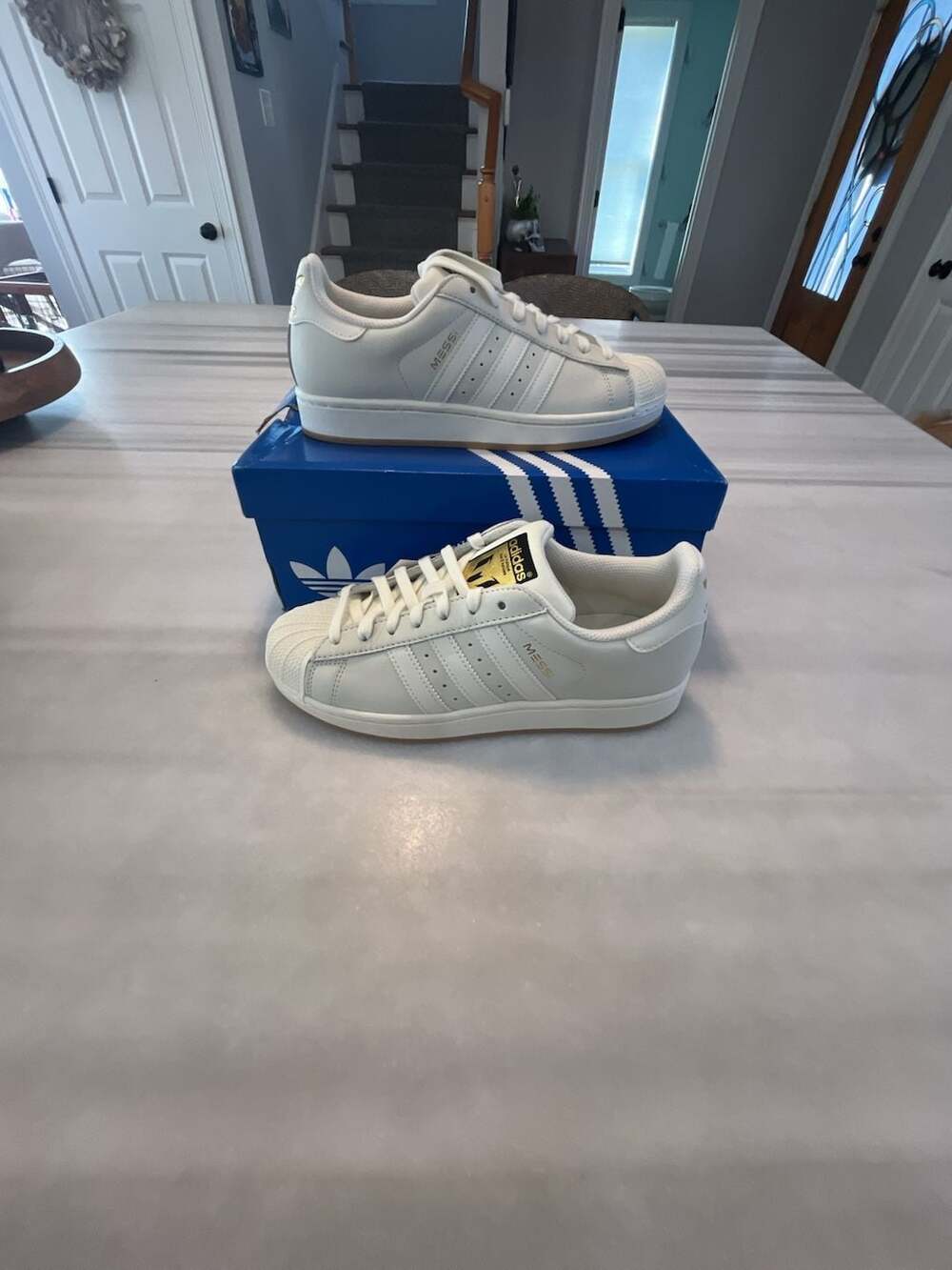 Adidas Superstar Messi Size 7 White Ivory Womens 8